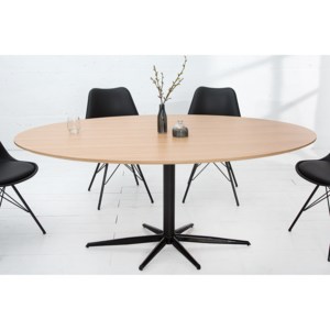 Jedálenský stôl SIGNA 170 cm - prírodná, čierna