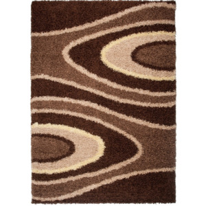 Kusový koberec Shaggy Uberto hnedý, Velikosti 70x200cm