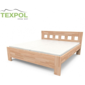Kvalitná masívna posteľ JANA SENIOR 200 x 140 cm BUK prírodný