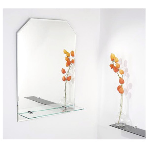 Zrkadlo GRANADA 70x50 cm s poličkou