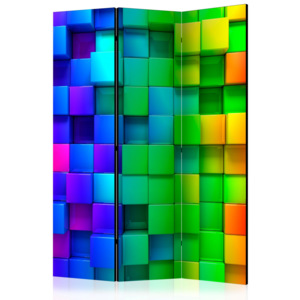 Paraván - Colourful Cubes [Room Dividers] 135x172
