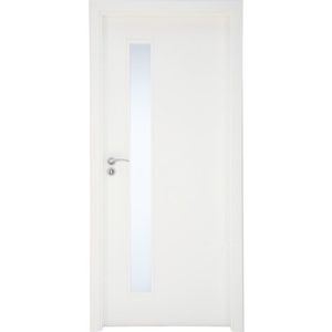 Interiérové dvere Sierra presklené, 70 P, fólia biela