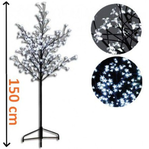 Dekoratívne LED osvetlenie - strom s kvetmi 1,5 m