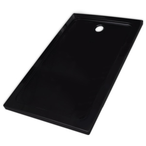 Obdĺžniková sprchová vanička, ABS, čierna 80 x 120 cm