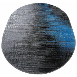Kusový koberec Ines sivomodrý ovál, Velikosti 80x150cm