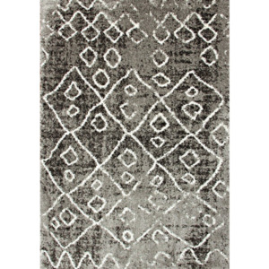 Kusový koberec Shaggy vlas 30 mm Nuageti šedý, Velikosti 60x100cm