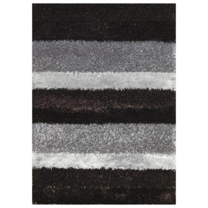 Kusový koberec Shaggy Strisce šedý, Velikosti 120x170cm