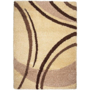 Kusový koberec Shaggy Loca Ilario krémový, Velikosti 80x150cm