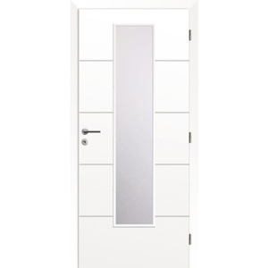 Interiérové dvere Solodoor Snow 8 presklené, 80 P, biela