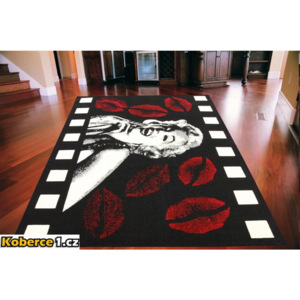 Kusový koberec PP Monroe čierny, Velikosti 140x200cm