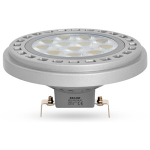 Brilum LED žiarovka AR111 G53/12W/12V 3000K strieborná B3064 + záruka 3 roky zadarmo