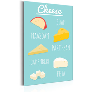 Kovový plagát - Food: Cheese [Allplate] 31x46