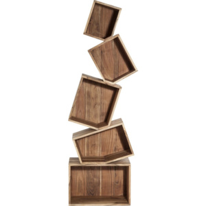Knižnica z agátového dreva Kare Design Balance