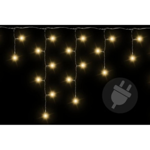 Vianočný svetelný dážď 144 LED teplá biela - 5 m