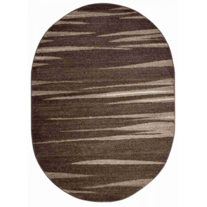 Kusový koberec Albi tmavo hnedý ovál, Velikosti 120x170cm