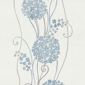 Vliesové tapety, kvety cibuľové modré, Tribute 4201320, P+S International, rozmer 10,05 m x 0,53 m