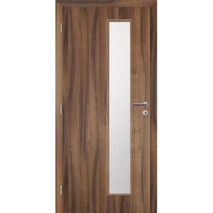 Interiérové dvere Solodoor Zenit XXII presklené, 80 L, fólia orech