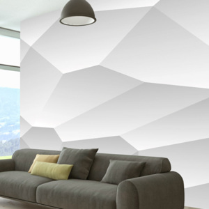 Fototapeta - White geometry 100x70 cm