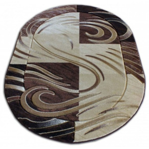 Kusový koberec Kolet hnedý ovál, Velikosti 160x220cm