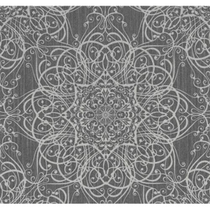 Vliesové tapety, ornament strieborný, Guido Maria Kretschmer 246510, P+S International, rozmer 10,05 m x 0,53 m