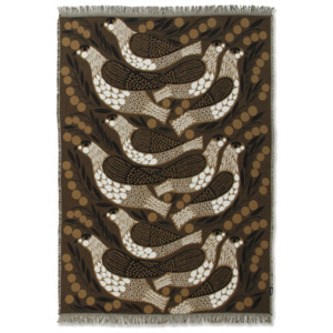 Bavlnená deka Kiiruna 130x180, hnedá Marimekko