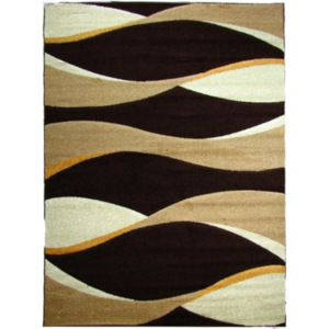 Kusový koberec Vlnenie hnedý, Velikosti 60x100cm