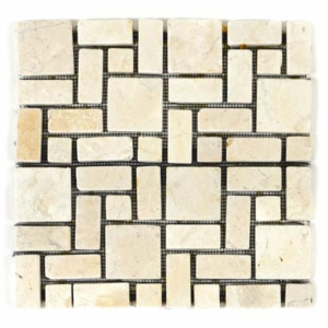Mramorová mozaika Garth- krémová obklad 1 m2