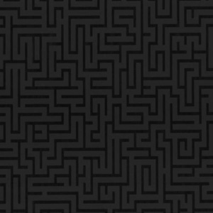 Vliesové tapety, Labyrint čierny, Graphics Alive 1326020, P+S International, rozmer 10,05 m x 0,53 m