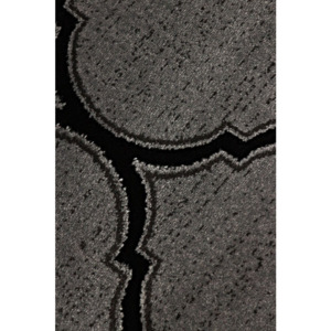 Kusový koberec Mirabelo čierny ovál, Velikosti 120x170cm