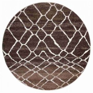 Kusový koberec Bonna hnedý kruh, Velikosti 130x130cm