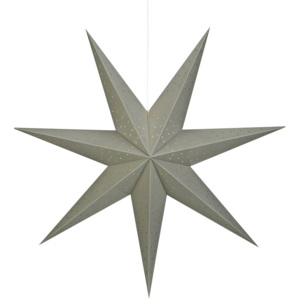 Markslöjd Markslöjd 703718 - Vianočná dekorácia ANNO 1xE14/25W/230V hviezda 100 cm šedá ML0017 + záruka 5 rokov zadarmo