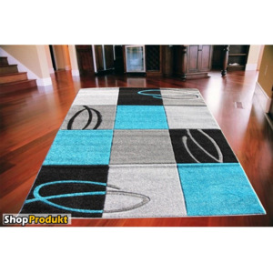 Kusový koberec MAZI tyrkysový, Velikosti 80x150cm