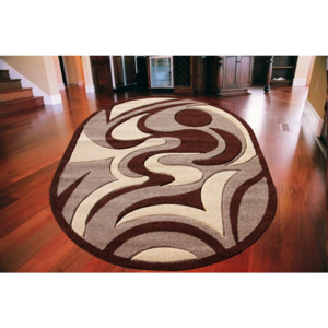 Kusový koberec Lana ovál kávový, Velikosti 140x190cm