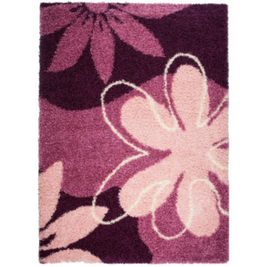 Kusový koberec Shaggy Savino fialový, Velikosti 80x150cm