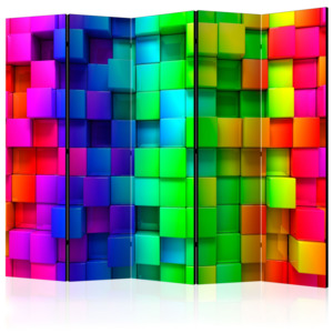 Paraván - Colourful Cubes II [Room Dividers] 225x172