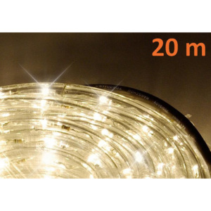 LED svetelný kábel 20 m - teplá biela, 480 diód