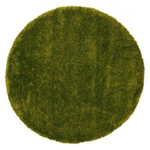 Kusový koberec Shaggy vlas 30mm Fion zelený, Velikosti 100x100cm