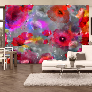 Fototapeta - Painted Poppies 100x70 cm