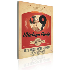 Obraz - Vintage party 50x70