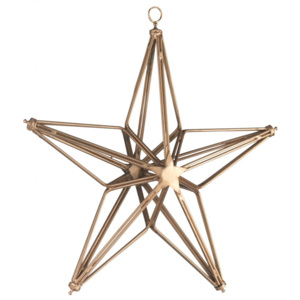 Dekoratívna závesná hviezda Copper S
