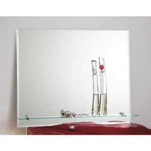 Kúpeľňové zrkadlo MILANO 50x60 cm, s poličkou