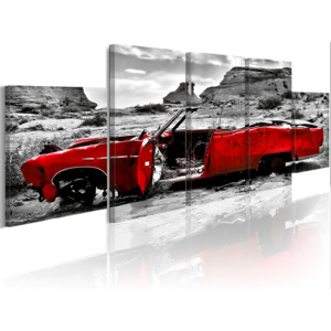 Obraz - Red banger (Retro style) 100x30
