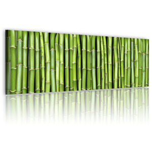 Obraz - Canvas print - Bamboo wall 120x40