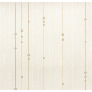Vinylové tapety, prúžky hnedo-biele, WohnSinn 54514, Marburg, rozmer 10,05 m x 0,53 m
