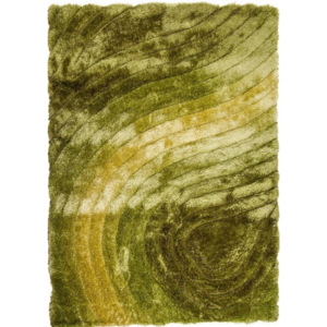 Luxusný kusový koberec Kvapka viskóza 3D zelený, Velikosti 120x170cm