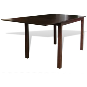 241697 Rozťahovací jedálenský stôl z masívu 150 cm, hnedý