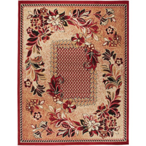Kusový koberec PP Kvety červený, Velikosti 70x200cm