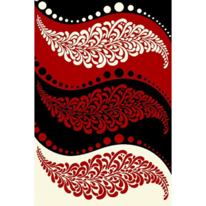 Kusový koberec Floria červený, Velikosti 80x150cm