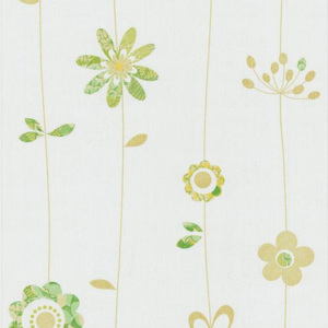 Papierové tapety, kvety zeleno-hnedé, X-treme Colors 556240, P+S International, rozmer 10,05 m x 0,53 m