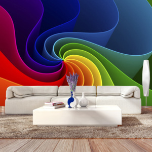 Fototapeta - Colorful Pinwheel 100x70 cm
